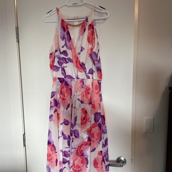 Ricki’s Dresses & Skirts - Ricki’s size 14 white, pink, and purple flowy dress